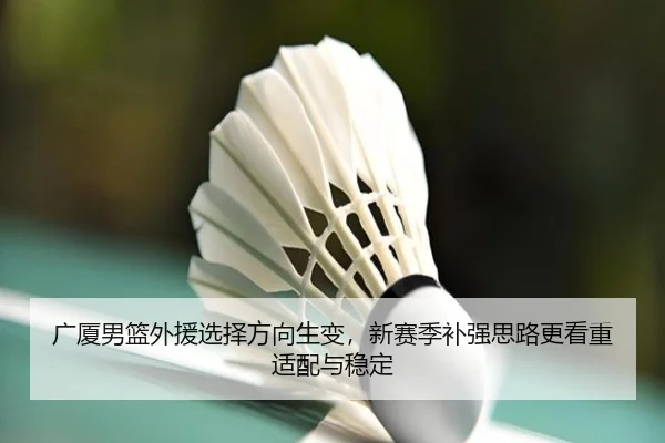 广厦男篮外援选择方向生变，新赛季补强思路更看重适配与稳定